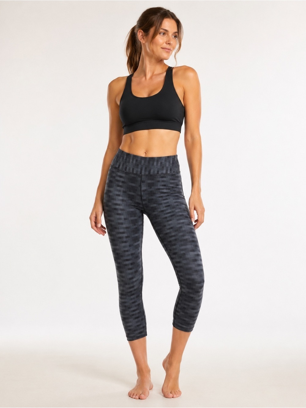 PrAna Roxanne Capri Gray Leggings XS